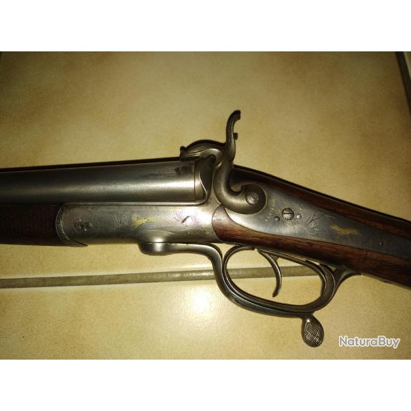 Tr�s beau fusil � broche calibre 16 du ma�tre armurier Monin � Grenoble