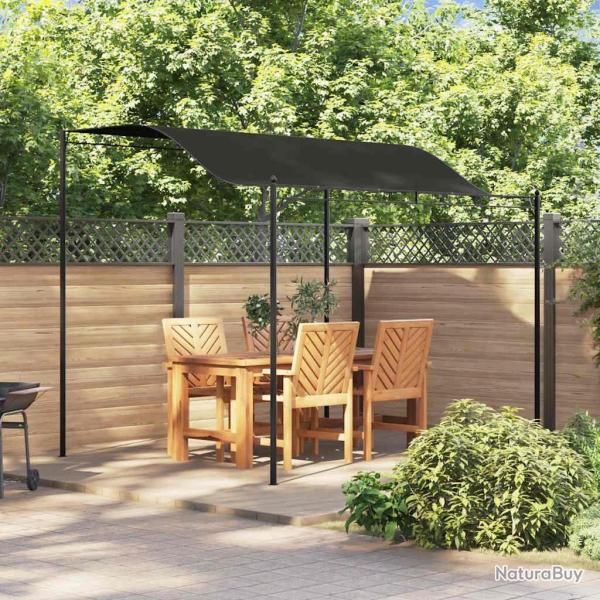 Auvent de parasol 3 x 2,4 m Anthracite alsavelo
