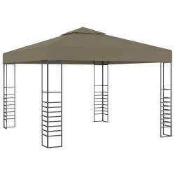 Chapiteau de jardin 3x3 m Taupe 180 g/m&sup2;