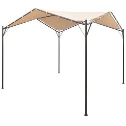 Chapiteau tente 4 x 4 m Beige Acier alsavelo