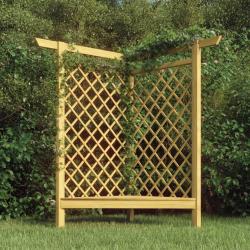 Pergola d'angle avec banc 166x81x174 cm Bois de pin impr&eacute;gn&eacute; alsavelo