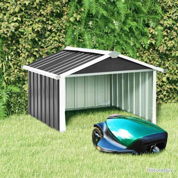 Abri pour robot de jardin 92x97x63cm Acier galvanis� Anthracite