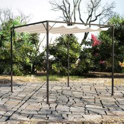 Chapiteau de jardin avec auvent r&eacute;tractable