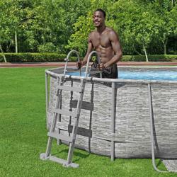 &Eacute;chelle de piscine &agrave; 4 marches Flowclear 107 cm