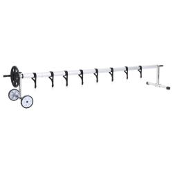 Enrouleur de b&acirc;che de piscine avec base en acier inoxydable alsavelo