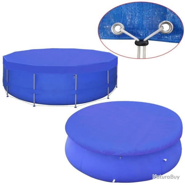 Couverture de piscine PE Ronde 460 cm 90 g/m� alsavelo