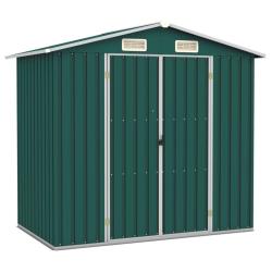 Abri de jardin Vert 205x129x183 cm Acier galvanis&eacute;
