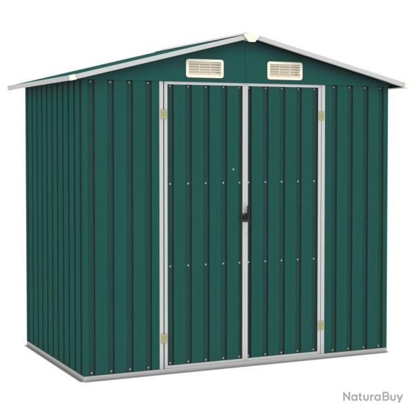 Abri de jardin Vert 205x129x183 cm Acier galvanis�