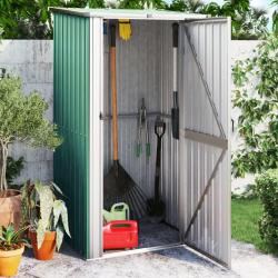 Abri de jardin Vert 118,5x97x209,5 cm Acier galvanis&eacute;