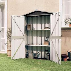 Abri de jardin Anthracite 116x45x175 cm Acier galvanis&eacute;