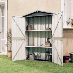 Abri de jardin Gris 116x45x175 cm Acier galvanis&eacute;