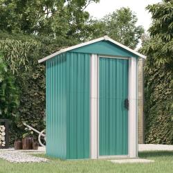 Abri de jardin Vert 126x97,5x177 cm Acier galvanis&eacute;