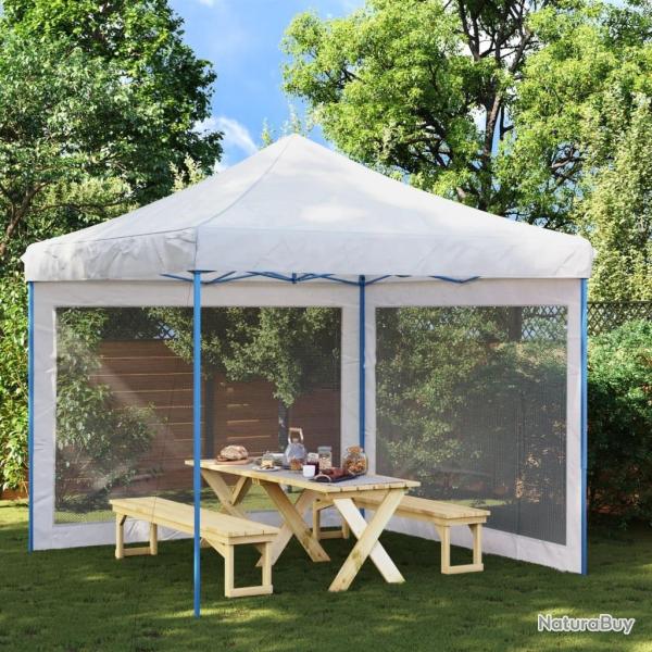 Paroi de tente de r�ception 2 pcs Maille Blanc et noir alsavelo