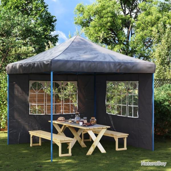 Paroi de tente de r�ception 2 pcs avec fen�tre PE Anthracite