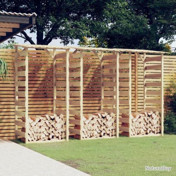 Pergolas avec toits 3 pcs 100x90x200 cm Bois de pin impr�gn� alsavelo