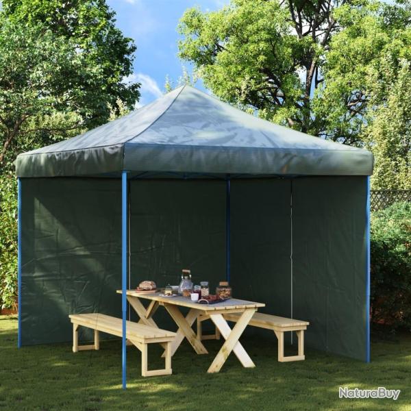 Paroi de tente r�ception 2 pcs avec fermeture �clair PE Vert