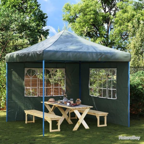 Paroi de tente de rception 2 pcs avec fentre PE Vert alsavelo