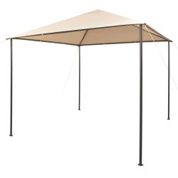 Chapiteau tente 3 x 3 m Beige Acier alsavelo
