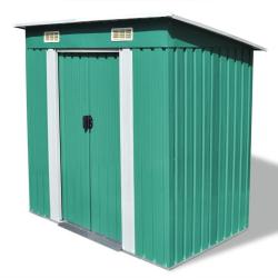 Abri de jardin M&eacute;tal Vert