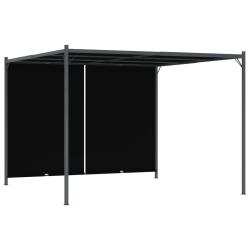 Pergola de jardin avec toit r&eacute;tractable 3x3 m Anthracite