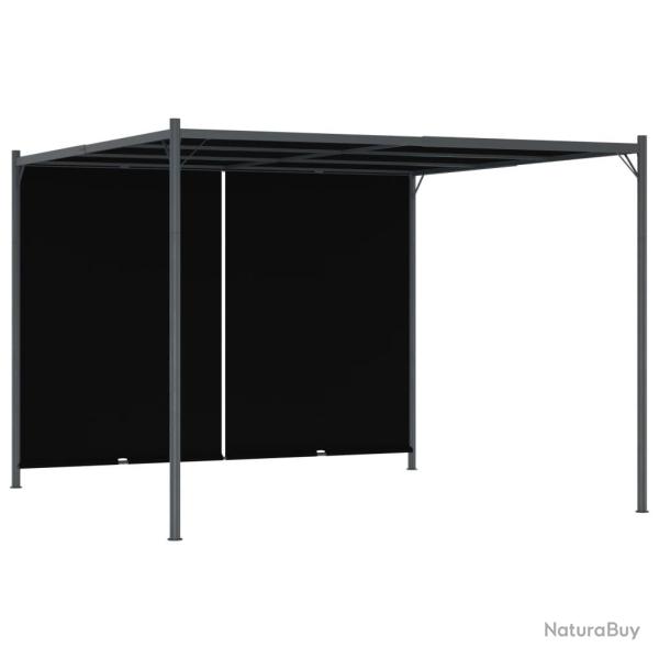 Pergola de jardin avec toit r�tractable 3x3 m Anthracite