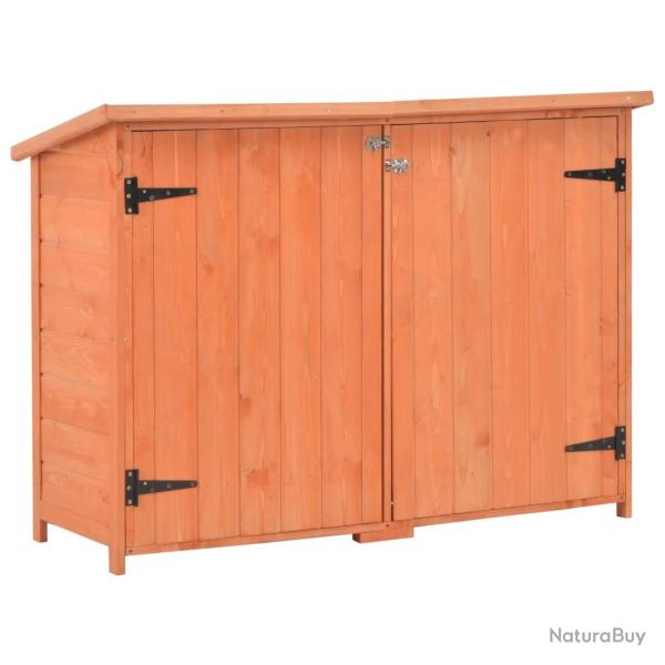 Abri de stockage de jardin 128x42x91 cm Bois alsavelo