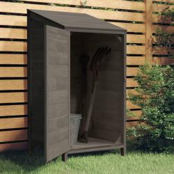 Remise de jardin Anthracite 55x52x112 cm Bois de sapin solide alsavelo