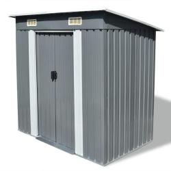 Abri de jardin M&eacute;tal Gris
