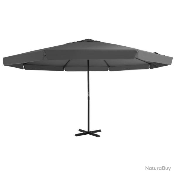 Parasol d'ext�rieur avec m�t en aluminium 500 cm anthracite
