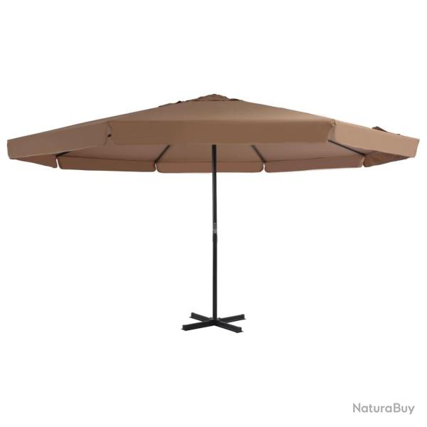 Parasol d'ext�rieur avec poteau en aluminium 500 cm Taupe