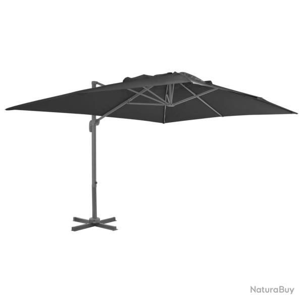 Parasol de jardin en porte-�-faux et poteau en aluminium alsavelo