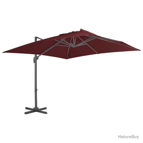 Parasol de jardin en porte-�-faux avec m�t en aluminium