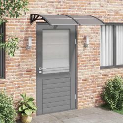 Auvent de porte Noir 150x75 cm Polycarbonate