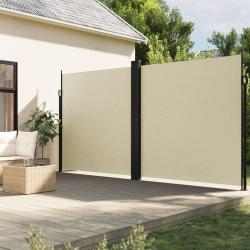 Auvent lat&eacute;ral r&eacute;tractable cr&egrave;me 220x1000 cm