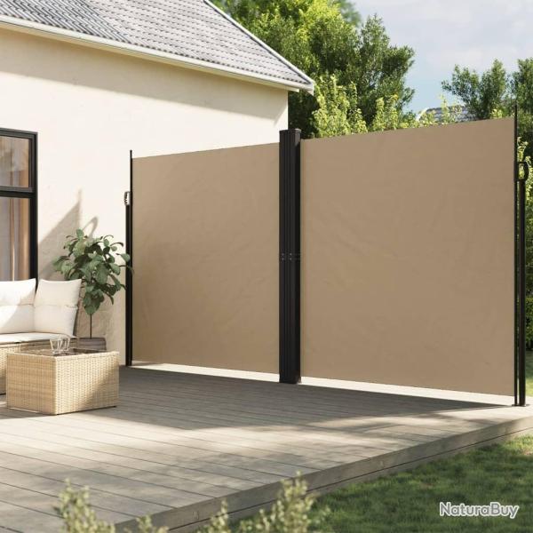Auvent latral rtractable beige 220x1000 cm alsavelo