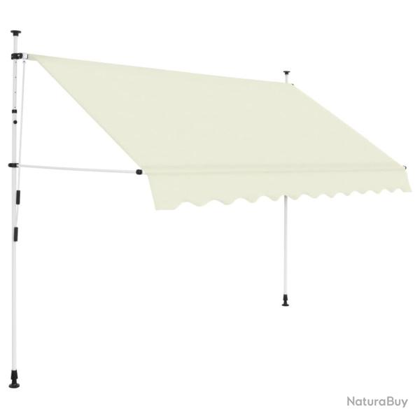 Auvent manuel r�tractable 250 cm Cr�me