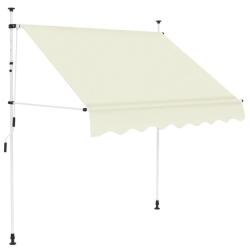 Auvent manuel r&eacute;tractable 200 cm Cr&egrave;me