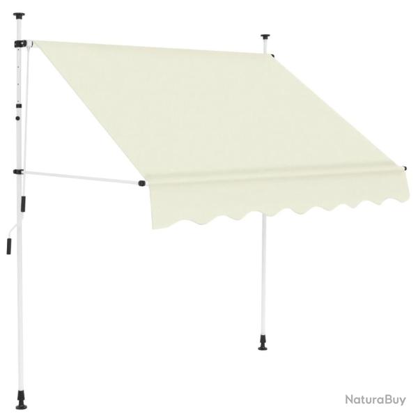 Auvent manuel r�tractable 200 cm Cr�me