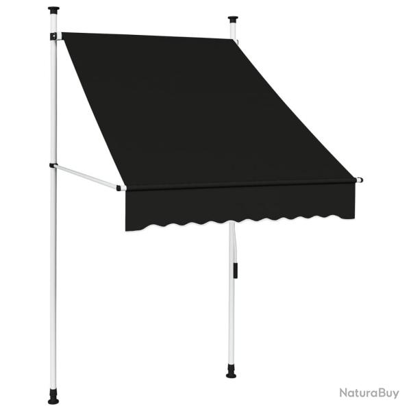 Auvent manuel r�tractable 100 cm anthracite