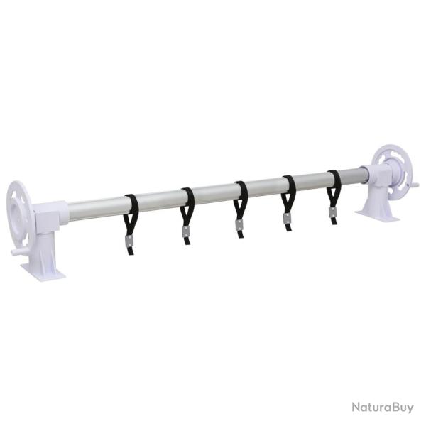Rouleau de couverture de piscine avec base en plastique