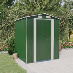 Abri de jardin Vert 192x191x223 cm Acier galvanis&eacute;