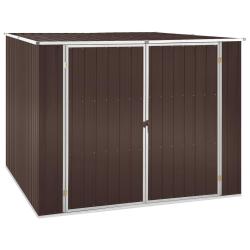 Abri de jardin Marrron 195x198x159 cm Acier galvanis&eacute;