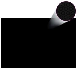 Couverture de piscine rectangulaire 600x400 cm PE Noir