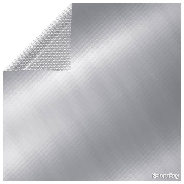 Couverture de piscine rectangulaire 800x500 cm PE Argent� alsavelo