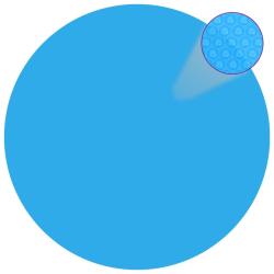 Couverture de piscine ronde 549 cm PE Bleu alsavelo
