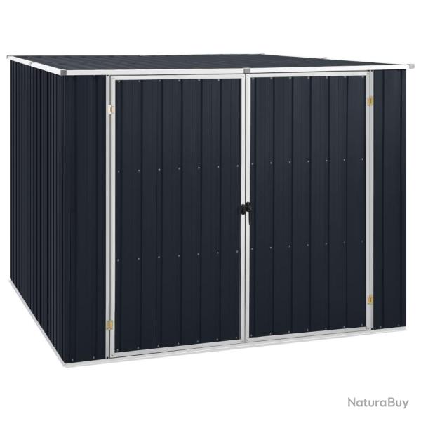 Abri de jardin Anthracite 195x198x159 cm Acier galvanis�