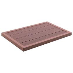 &Eacute;l&eacute;ment de plancher pour douche solaire Marron 101x63x5,5cm WPC alsavelo