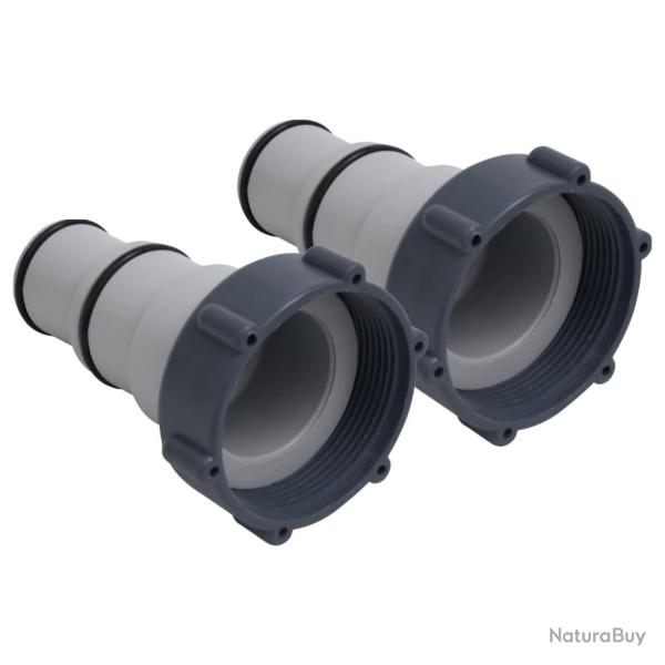 Adaptateurs de tuyau de piscine 2 pcs Plastique