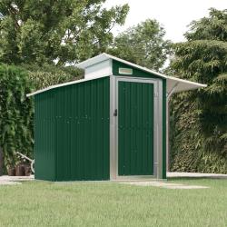 Abri de Jardin Vert 270x130x208,5 cm Acier Galvanis&eacute;