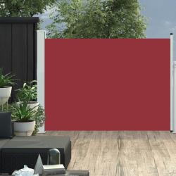 Auvent lat&eacute;ral r&eacute;tractable de patio 120x500 cm Rouge alsavelo